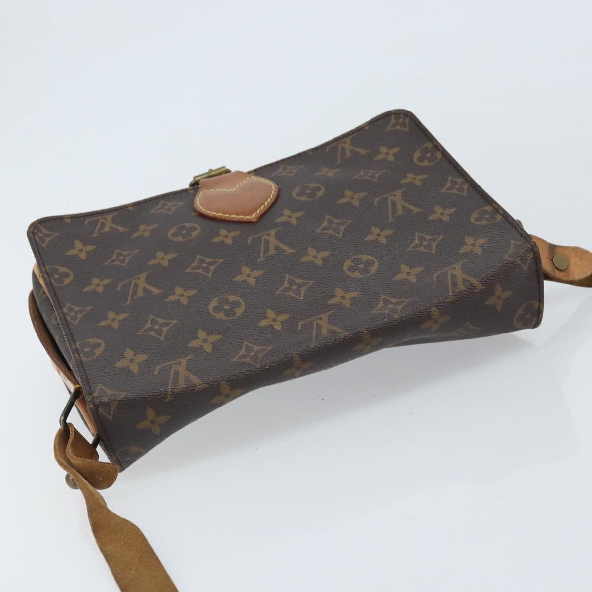 LOUIS VUITTON Monogram Cartouchiere GM Shoulder Bag M51252 LV Auth BA10597