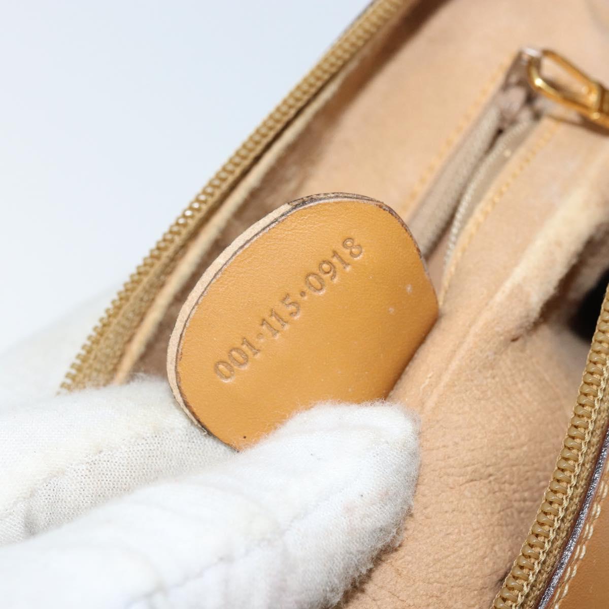 GUCCI Micro GG Supreme Web Sherry Line Bag PVC Beige 001 115 0918 Auth BA10601