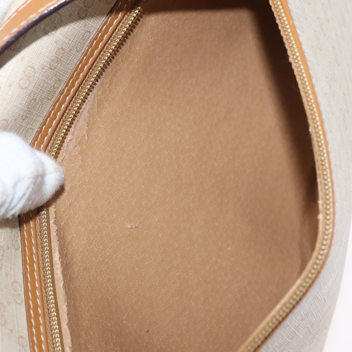 GUCCI Micro GG Supreme Shoulder Bag PVC Ivory Gold 004 14 0264 Auth BA10604