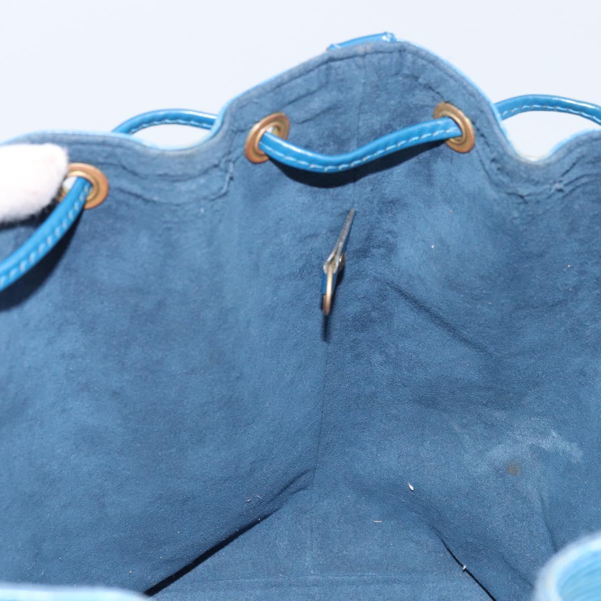 LOUIS VUITTON Epi Petit Noe Shoulder Bag Blue M44105 LV Auth BA10617