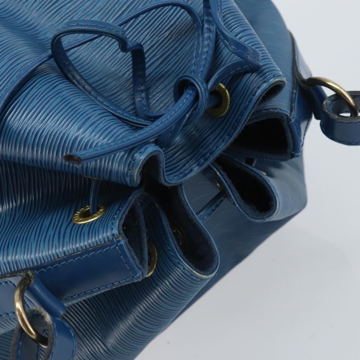 LOUIS VUITTON Epi Petit Noe Shoulder Bag Blue M44105 LV Auth BA10617