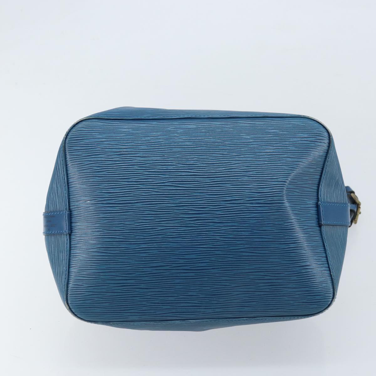 LOUIS VUITTON Epi Petit Noe Shoulder Bag Blue M44105 LV Auth BA10617