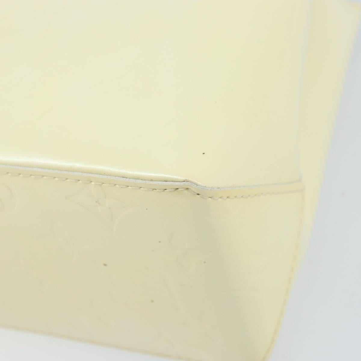 LOUIS VUITTON Monogram Vernis Reade PM Hand Bag Perle M91336 LV Auth BA10619