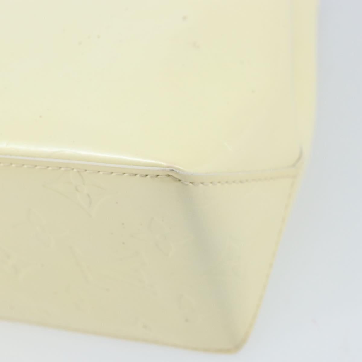 LOUIS VUITTON Monogram Vernis Reade PM Hand Bag Perle M91336 LV Auth BA10619
