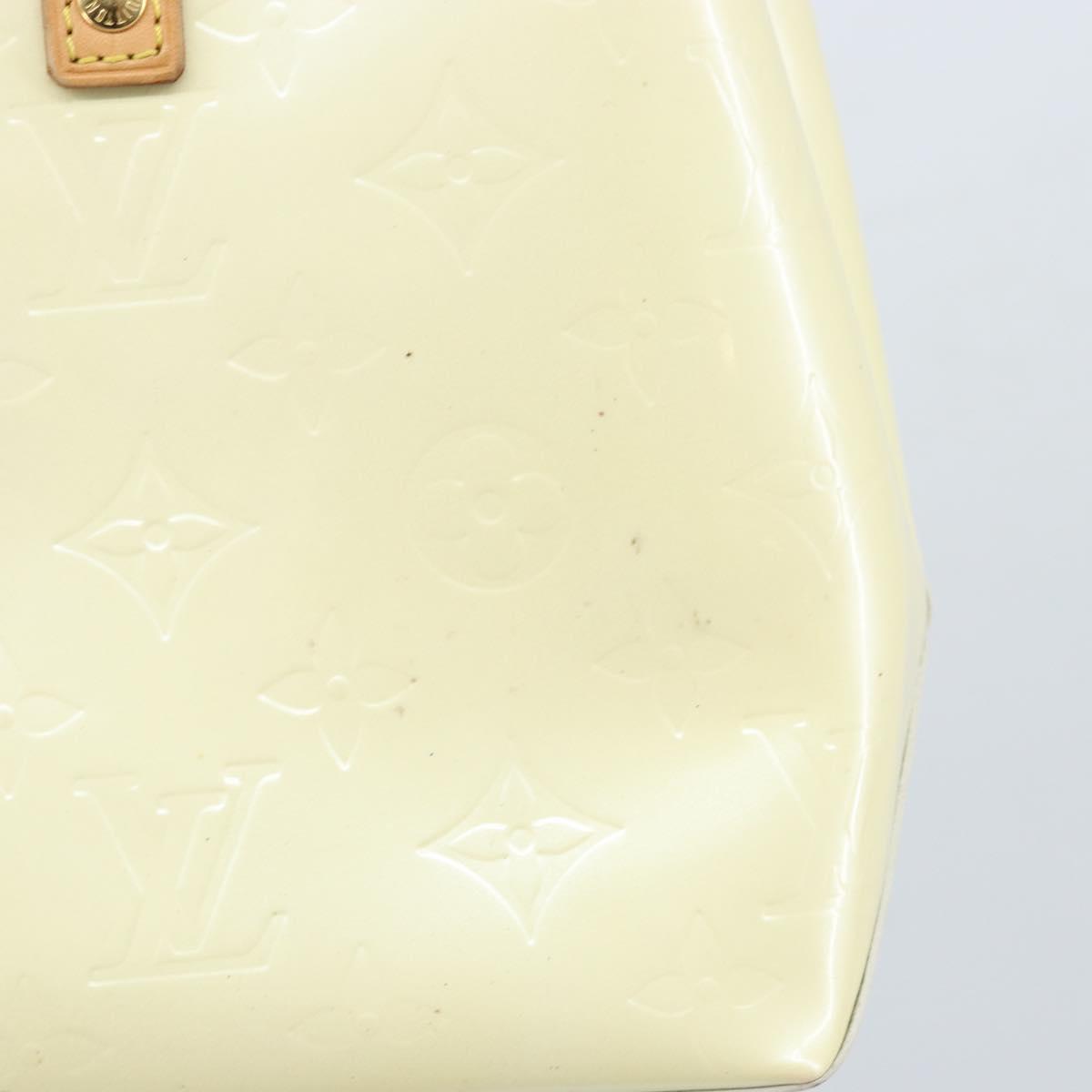 LOUIS VUITTON Monogram Vernis Reade PM Hand Bag Perle M91336 LV Auth BA10619