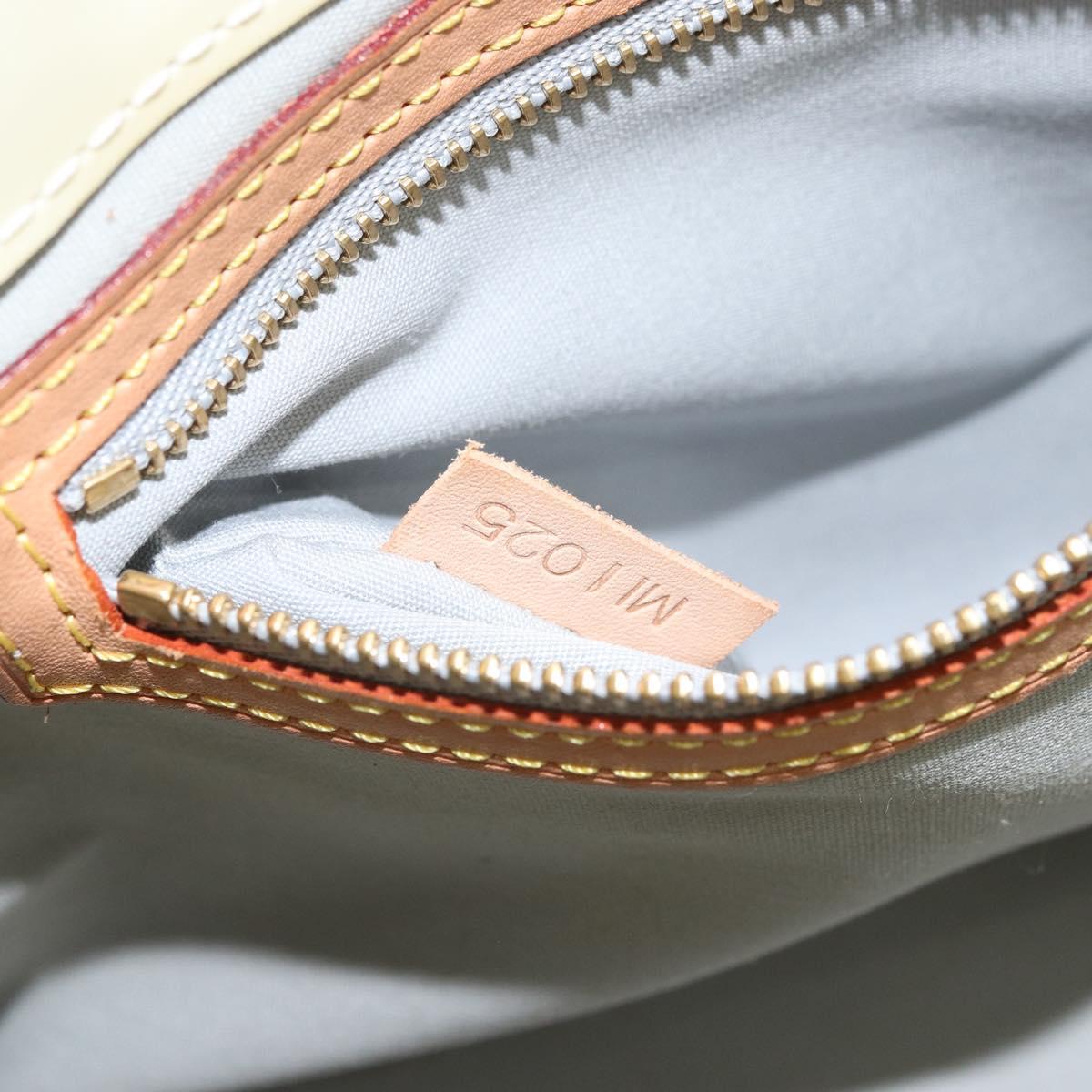 LOUIS VUITTON Monogram Vernis Reade PM Hand Bag Perle M91336 LV Auth BA10619