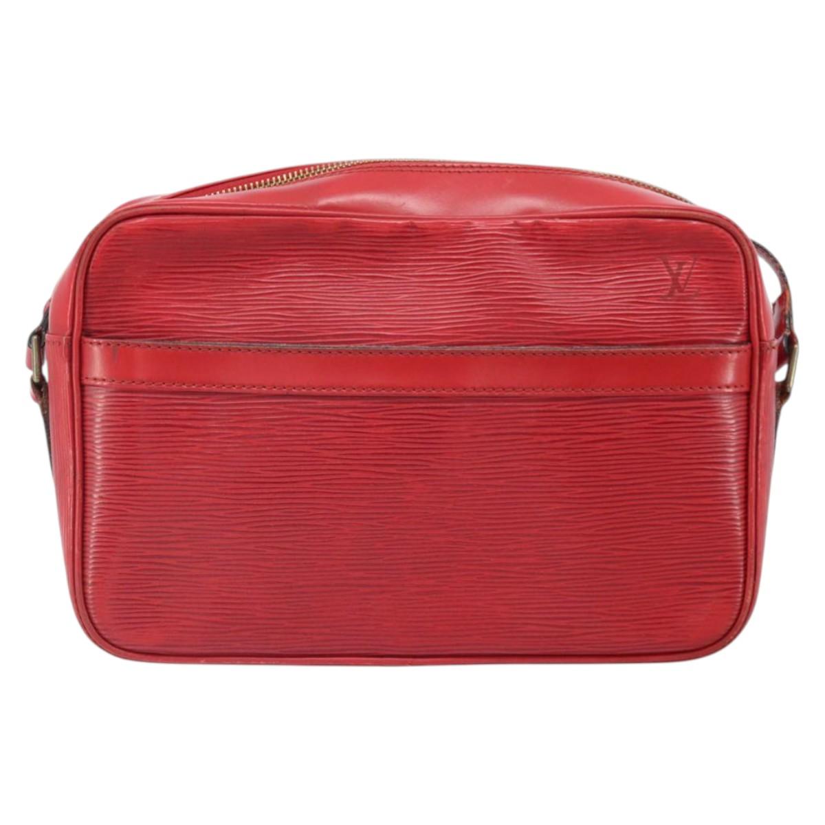 LOUIS VUITTON Epi Trocadero 27 Shoulder Bag Red M52317 LV Auth BA10627