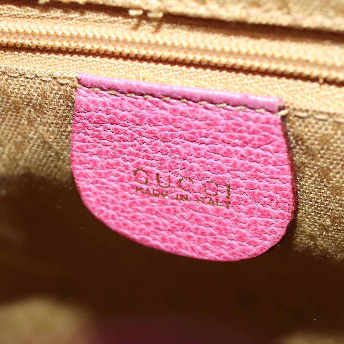 GUCCI Bamboo Backpack Suede Pink Gold 003 58 0030 Auth BA10647