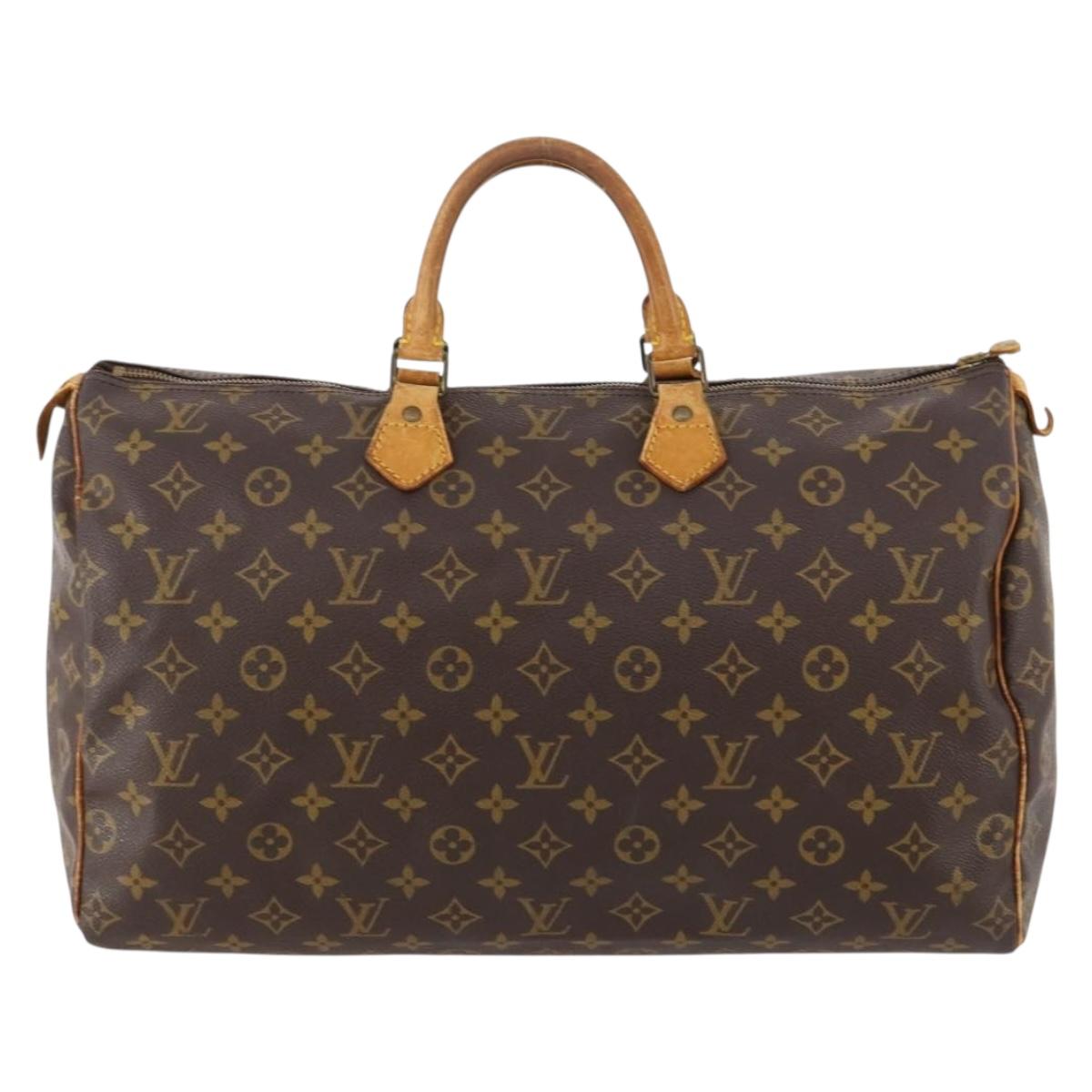LOUIS VUITTON Monogram Speedy 40 Hand Bag M41522 LV Auth BA10648