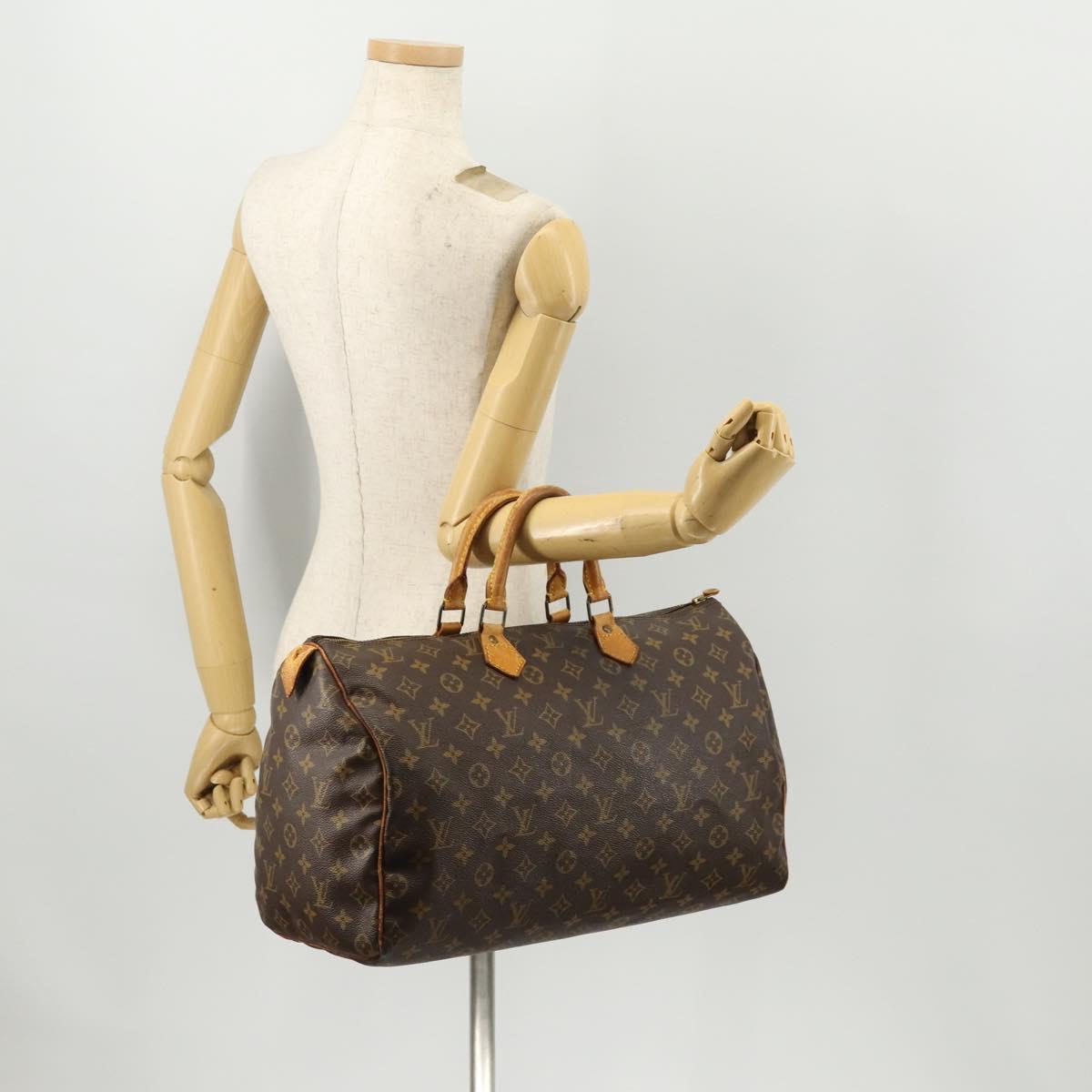 LOUIS VUITTON Monogram Speedy 40 Hand Bag M41522 LV Auth BA10648