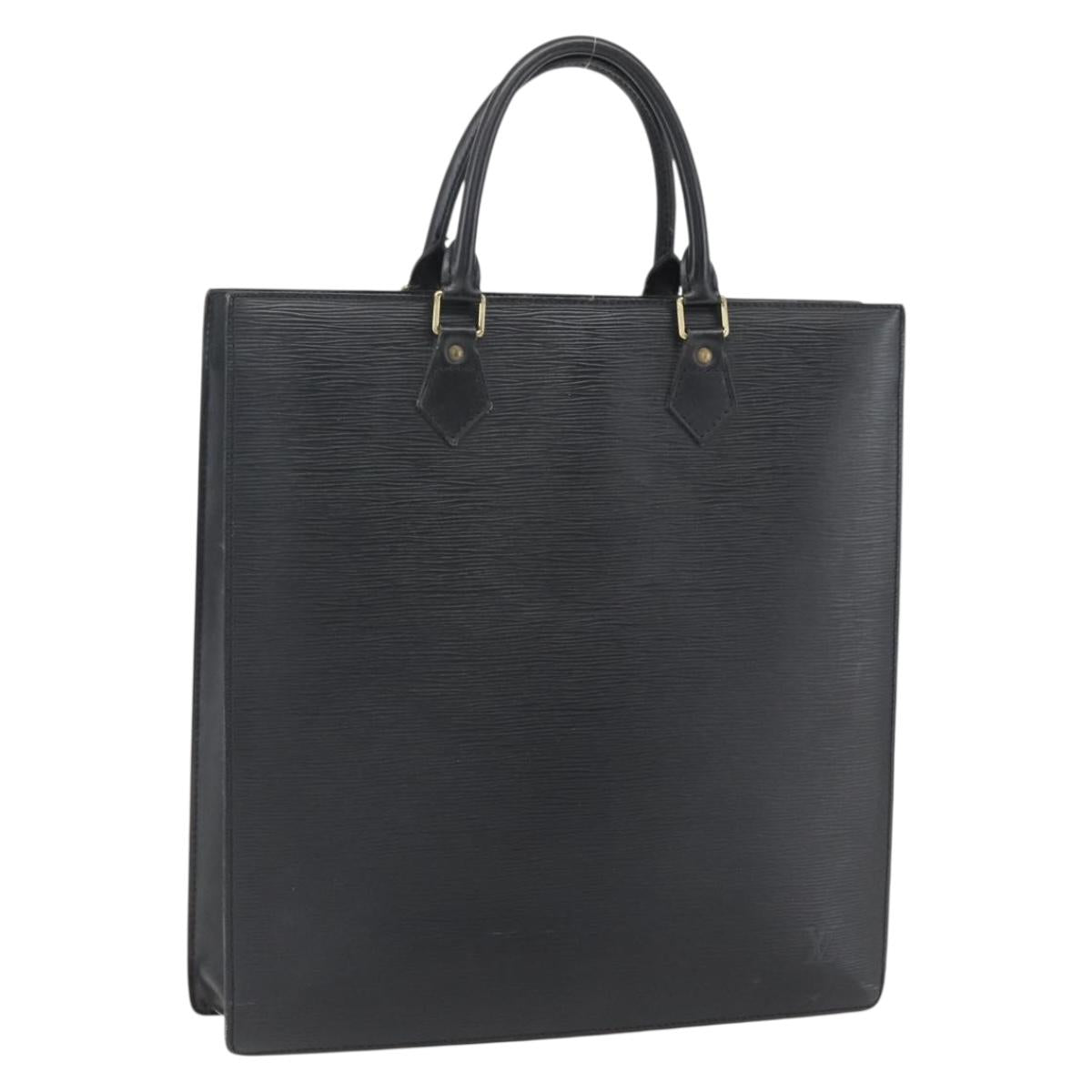 LOUIS VUITTON Epi Sac Plat Hand Bag Black M59082 LV Auth BA10662