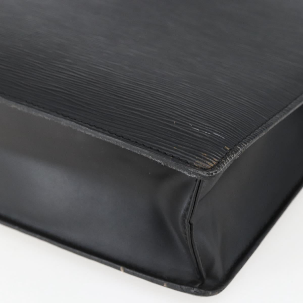 LOUIS VUITTON Epi Sac Plat Hand Bag Black M59082 LV Auth BA10662