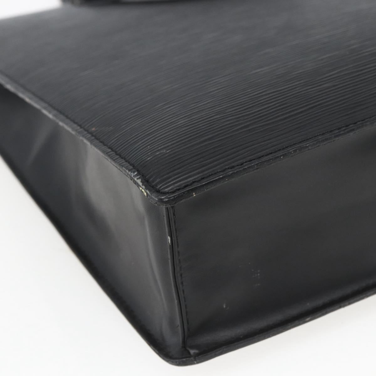 LOUIS VUITTON Epi Sac Plat Hand Bag Black M59082 LV Auth BA10662