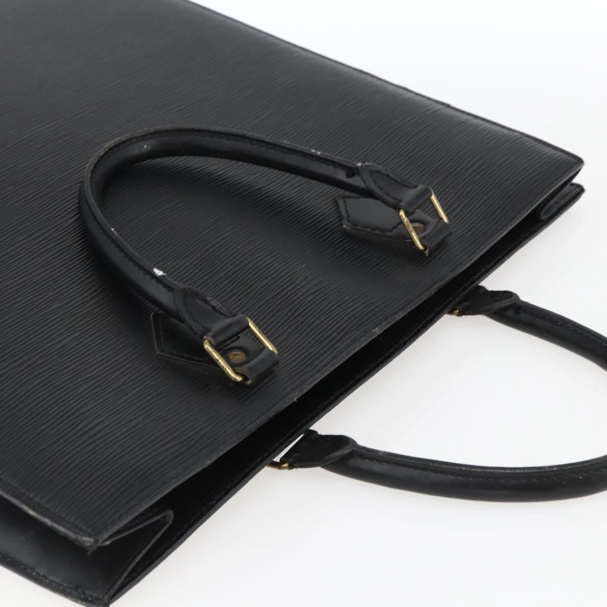 LOUIS VUITTON Epi Sac Plat Hand Bag Black M59082 LV Auth BA10662