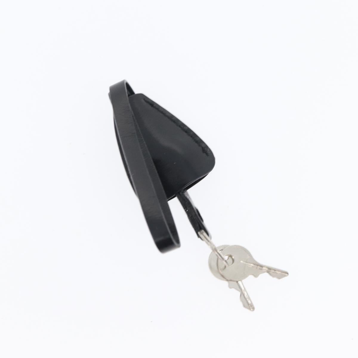 PRADA Hand Bag Nylon Black Silver Auth BA10663