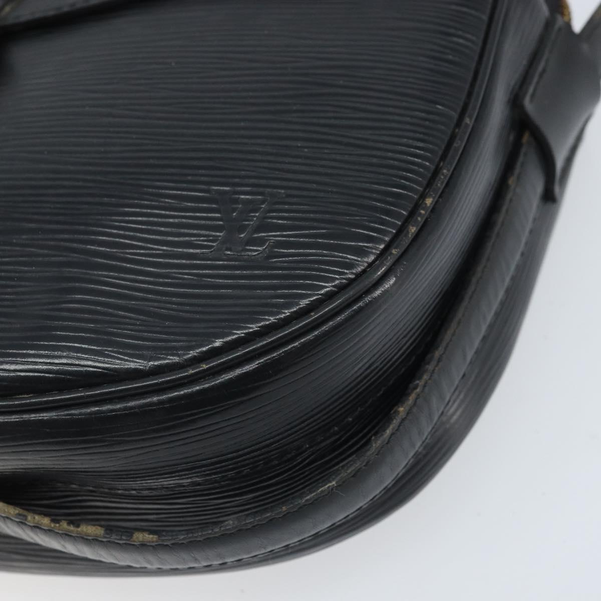 LOUIS VUITTON Epi Jeune Fille MM Shoulder Bag Black M52152 LV Auth BA10681