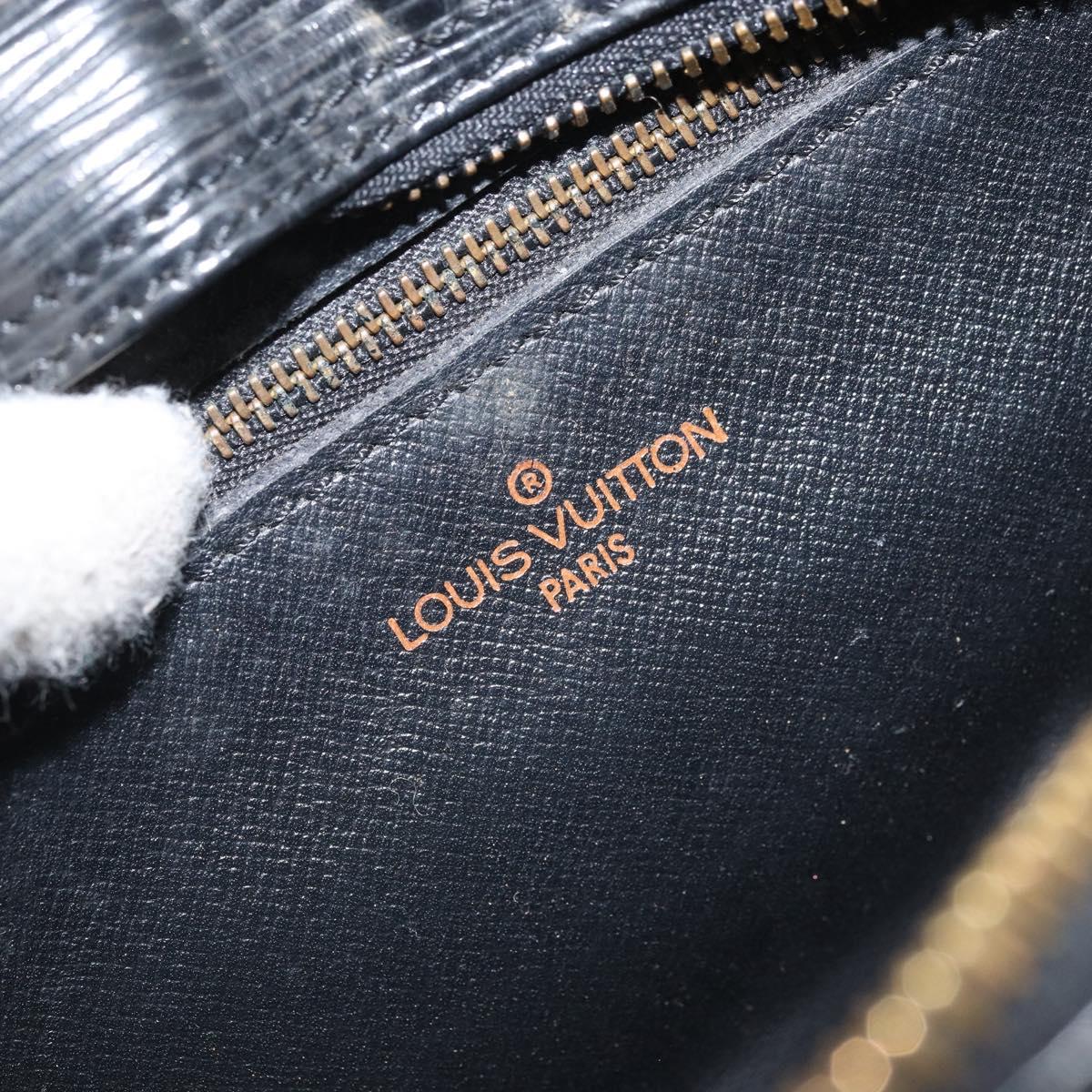 LOUIS VUITTON Epi Jeune Fille MM Shoulder Bag Black M52152 LV Auth BA10681