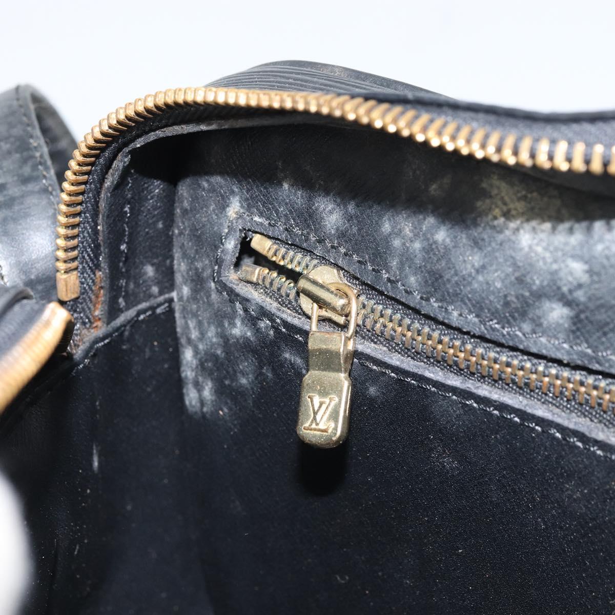 LOUIS VUITTON Epi Jeune Fille MM Shoulder Bag Black M52152 LV Auth BA10681