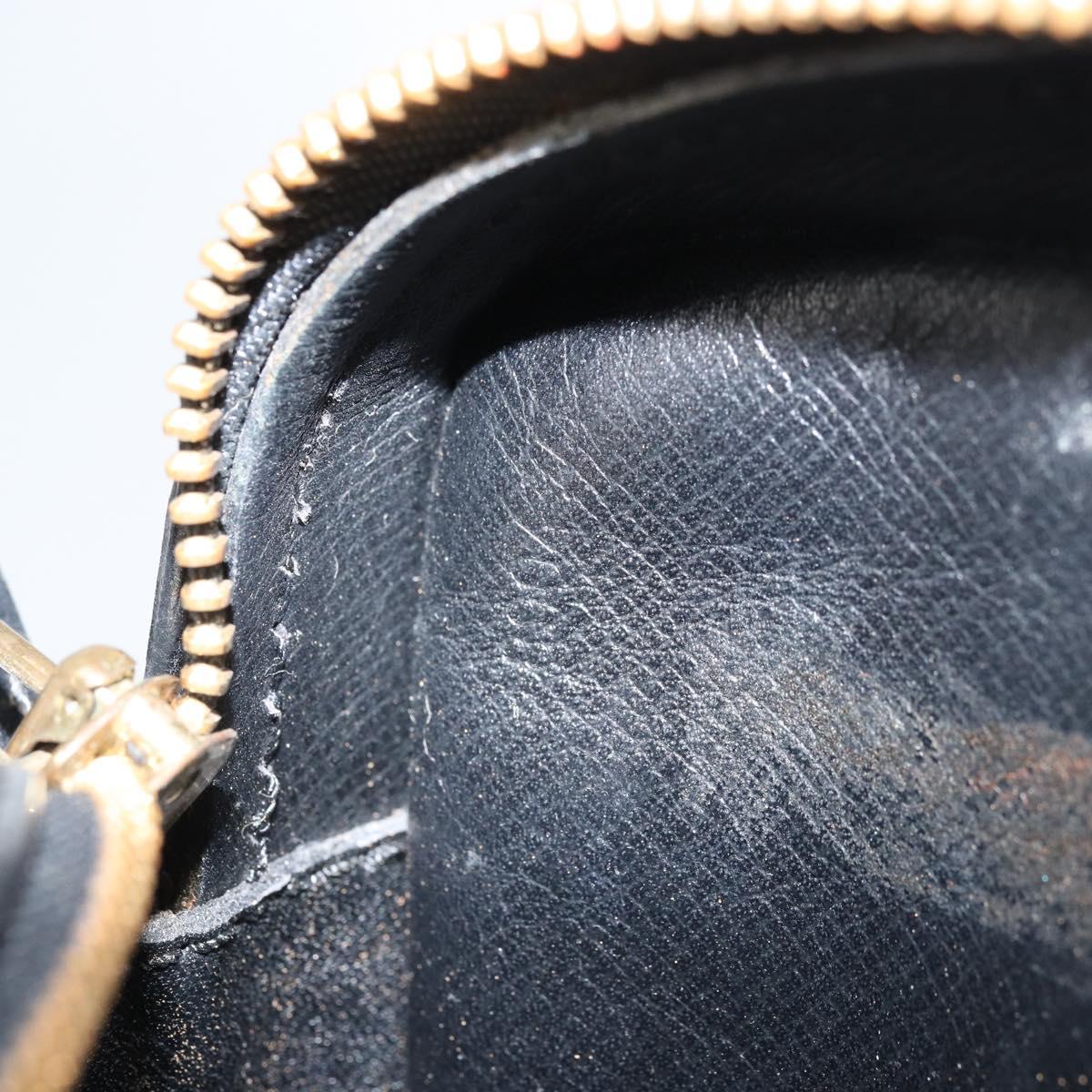 LOUIS VUITTON Epi Jeune Fille MM Shoulder Bag Black M52152 LV Auth BA10681