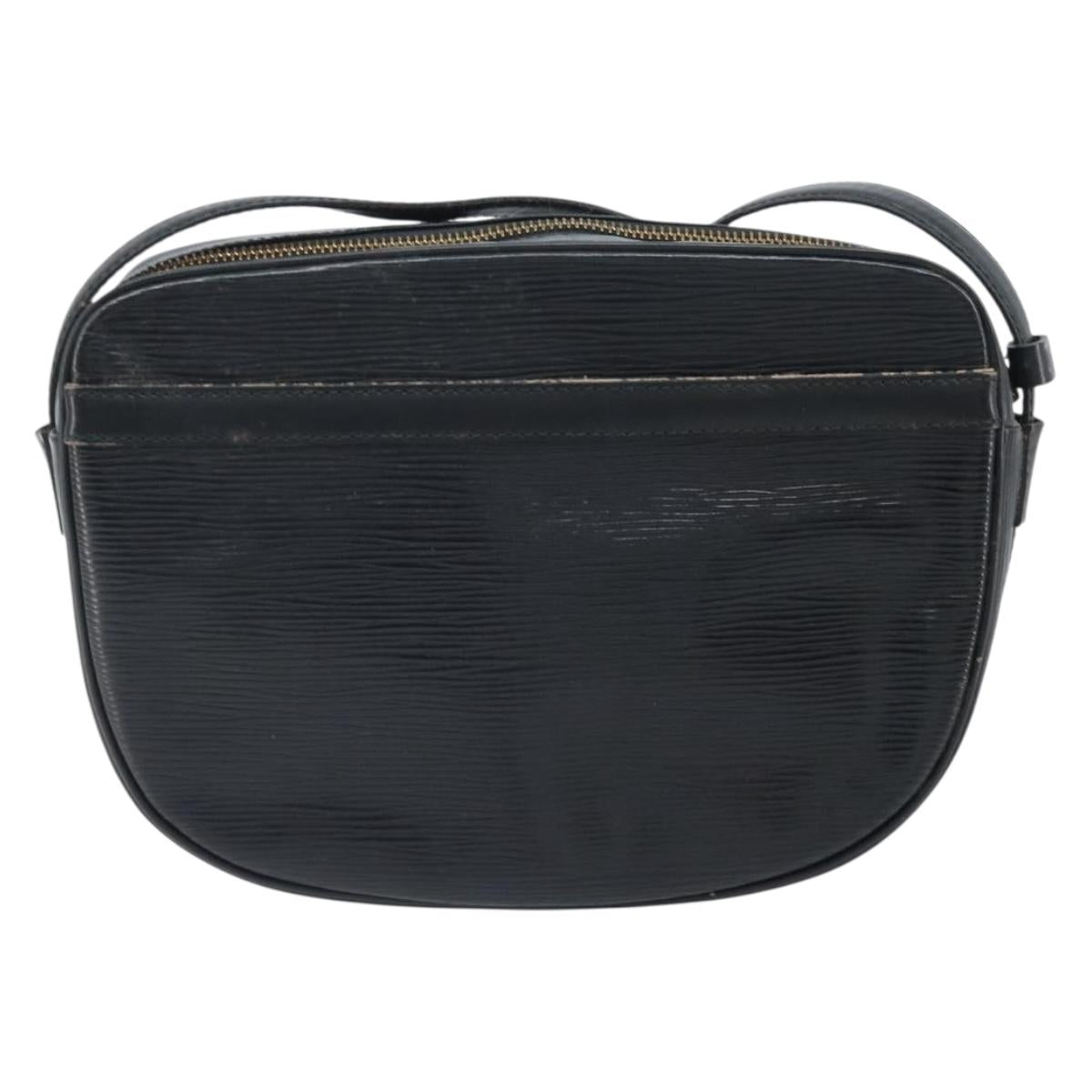 LOUIS VUITTON Epi Jeune Fille MM Shoulder Bag Black M52152 LV Auth BA10681