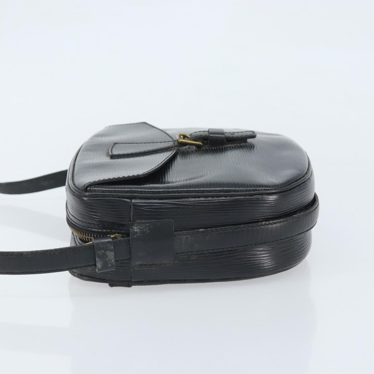 LOUIS VUITTON Epi Jeune Fille MM Shoulder Bag Black M52152 LV Auth BA10681