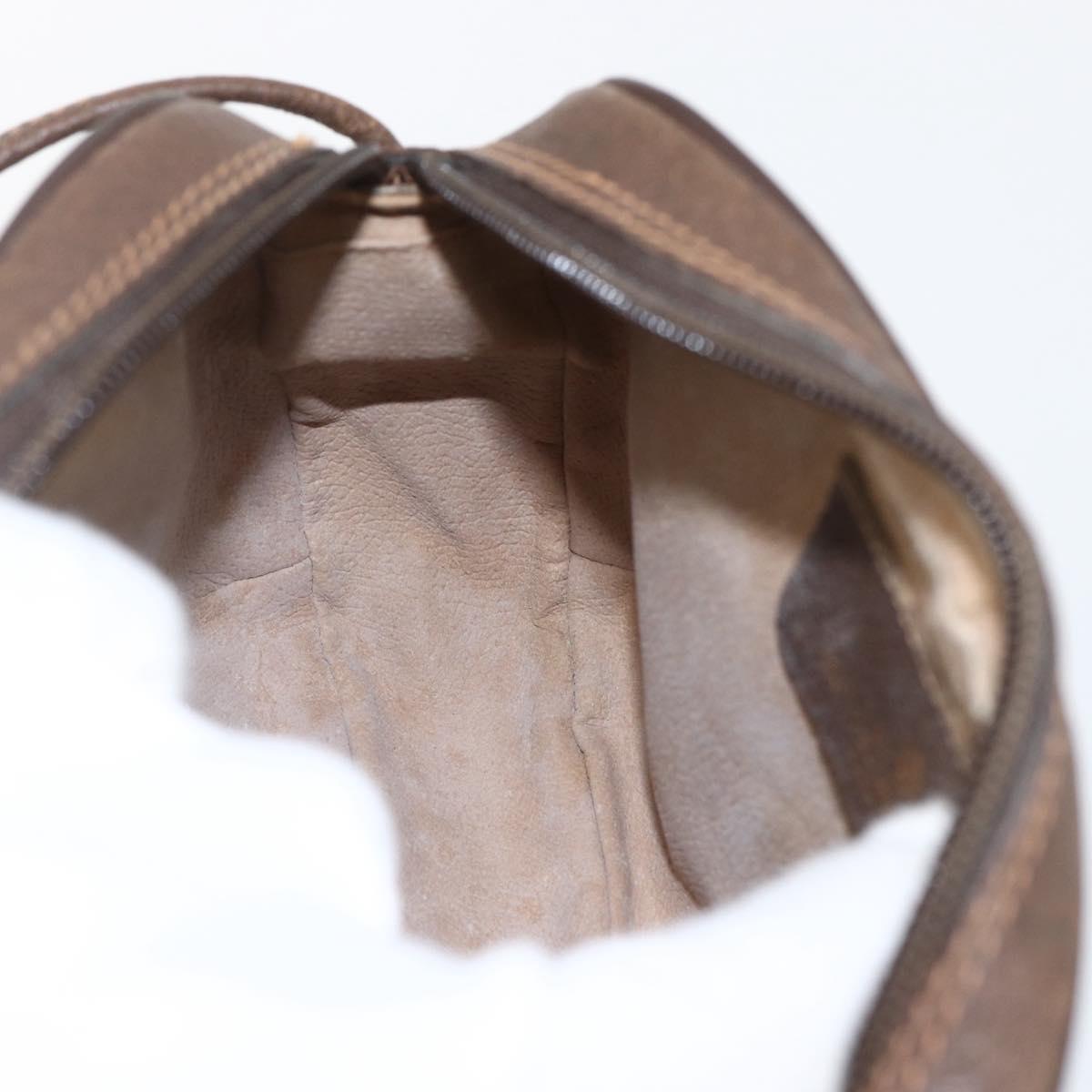 GUCCI GG Supreme Web Sherry Line Bag PVC Beige Gold 89 02 066 Auth BA10683