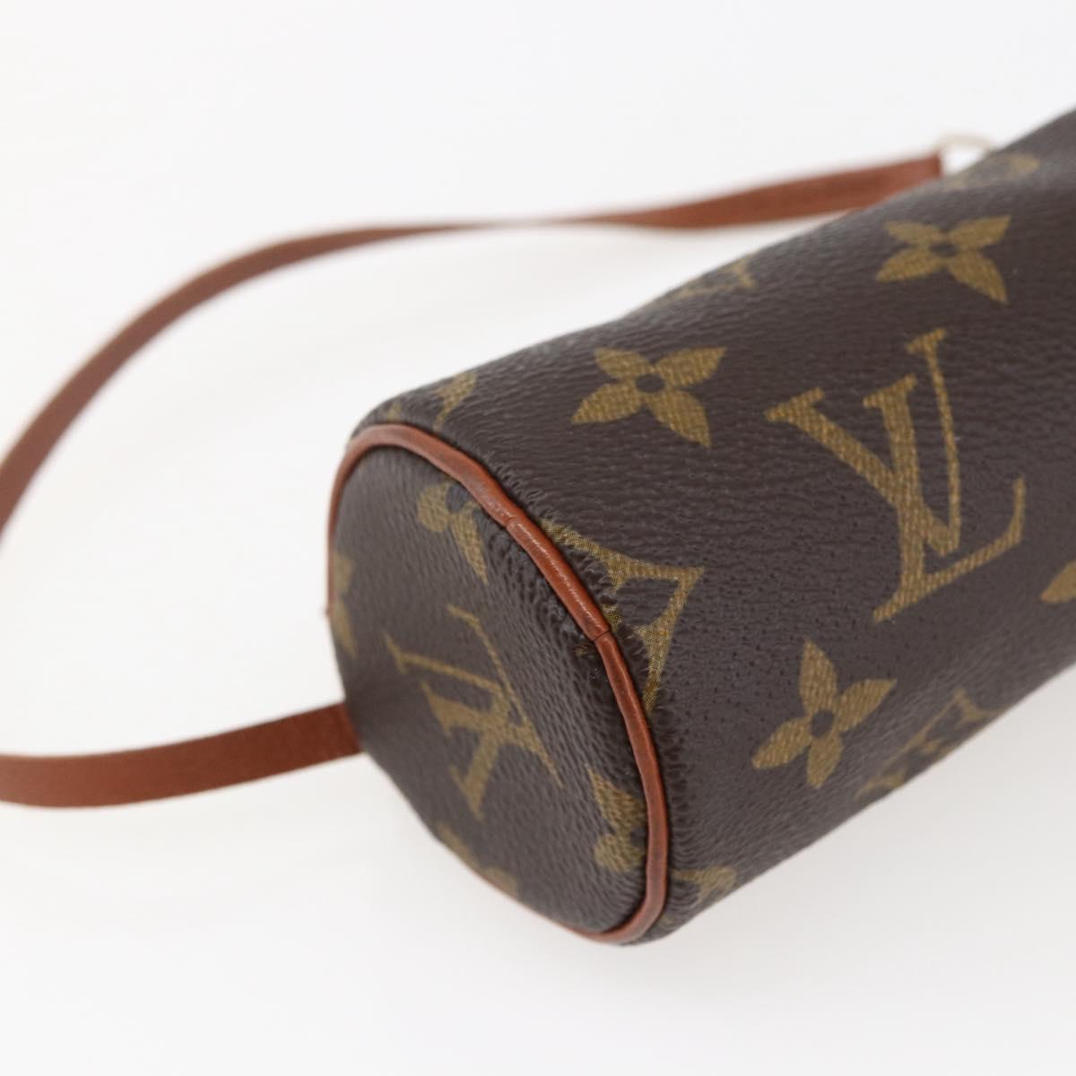 LOUIS VUITTON Monogram Papillon Pouch LV Auth BA10691