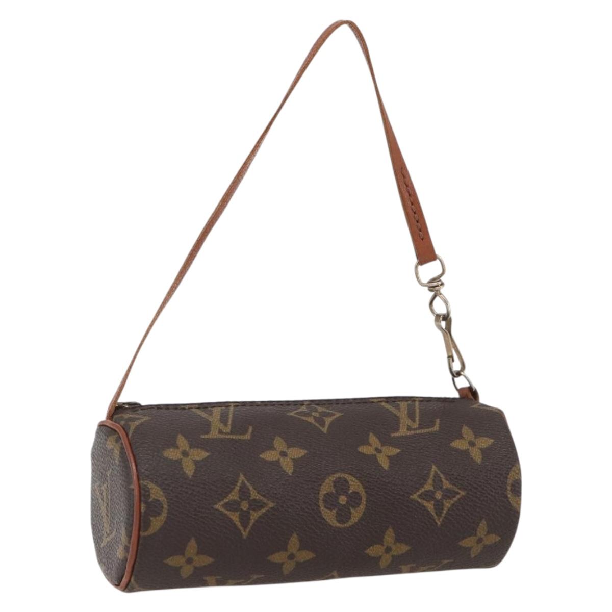 LOUIS VUITTON Monogram Papillon Pouch LV Auth BA10691