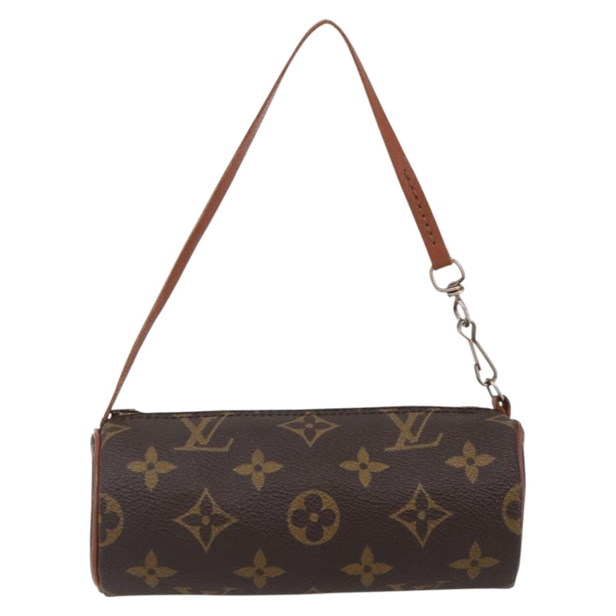 LOUIS VUITTON Monogram Papillon Pouch LV Auth BA10691