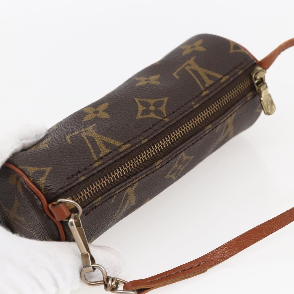 LOUIS VUITTON Monogram Papillon Pouch LV Auth BA10691