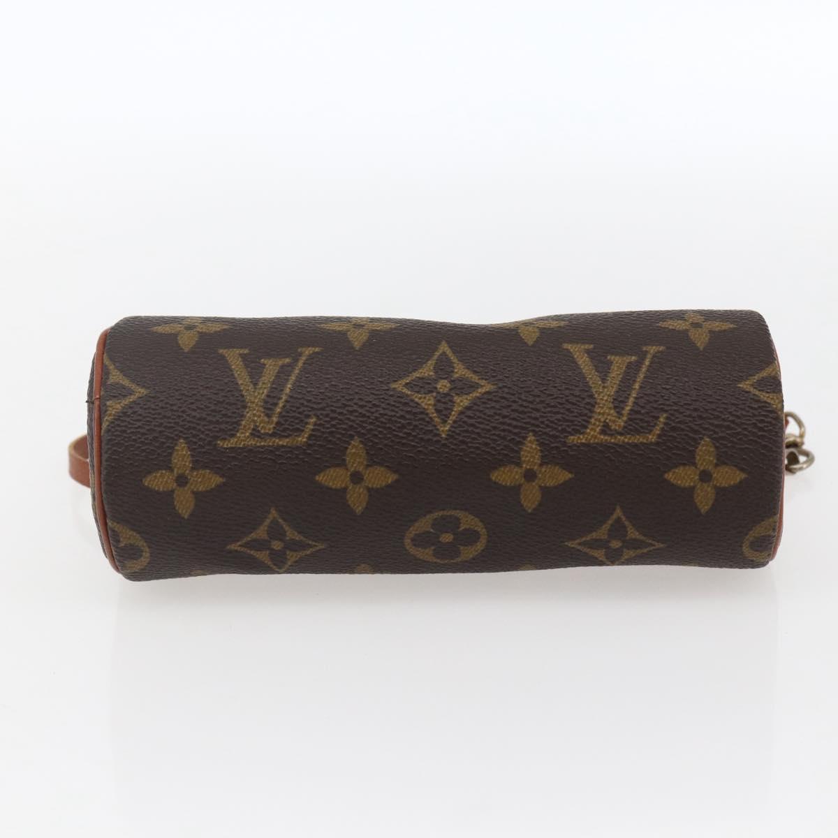 LOUIS VUITTON Monogram Papillon Pouch LV Auth BA10691
