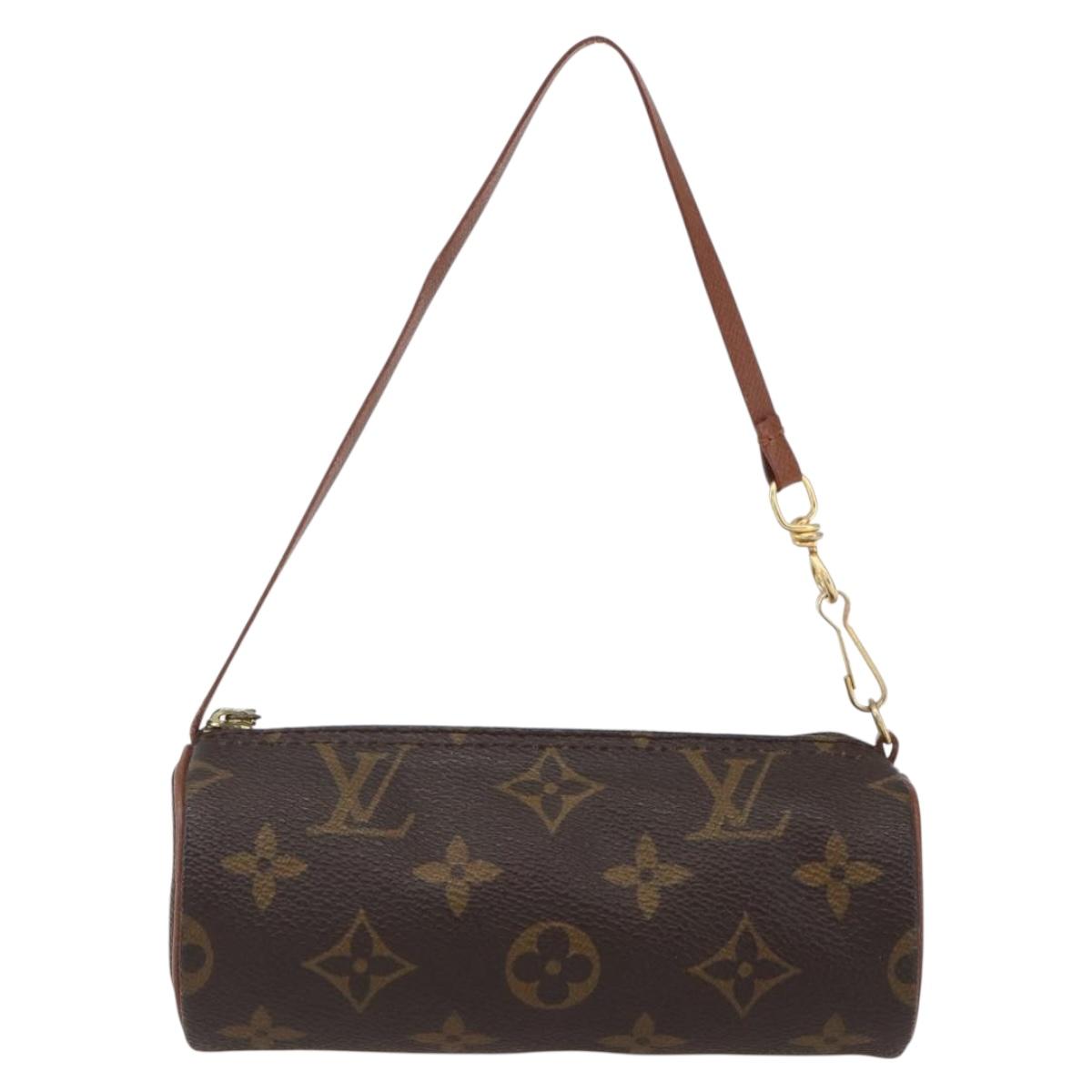 LOUIS VUITTON Monogram Papillon Pouch LV Auth BA10692
