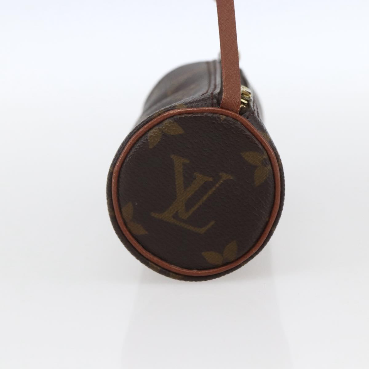 LOUIS VUITTON Monogram Papillon Pouch LV Auth BA10692
