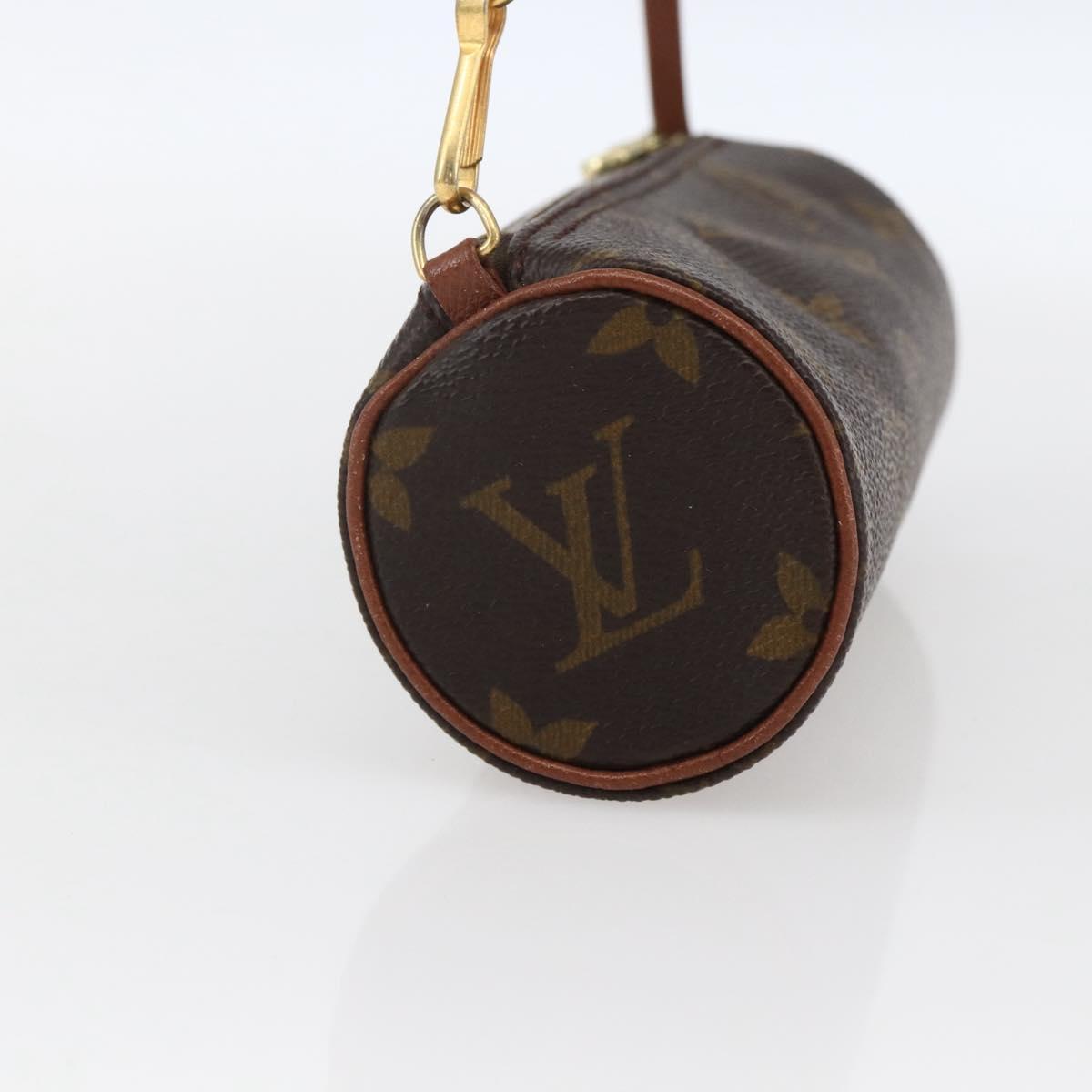 LOUIS VUITTON Monogram Papillon Pouch LV Auth BA10692