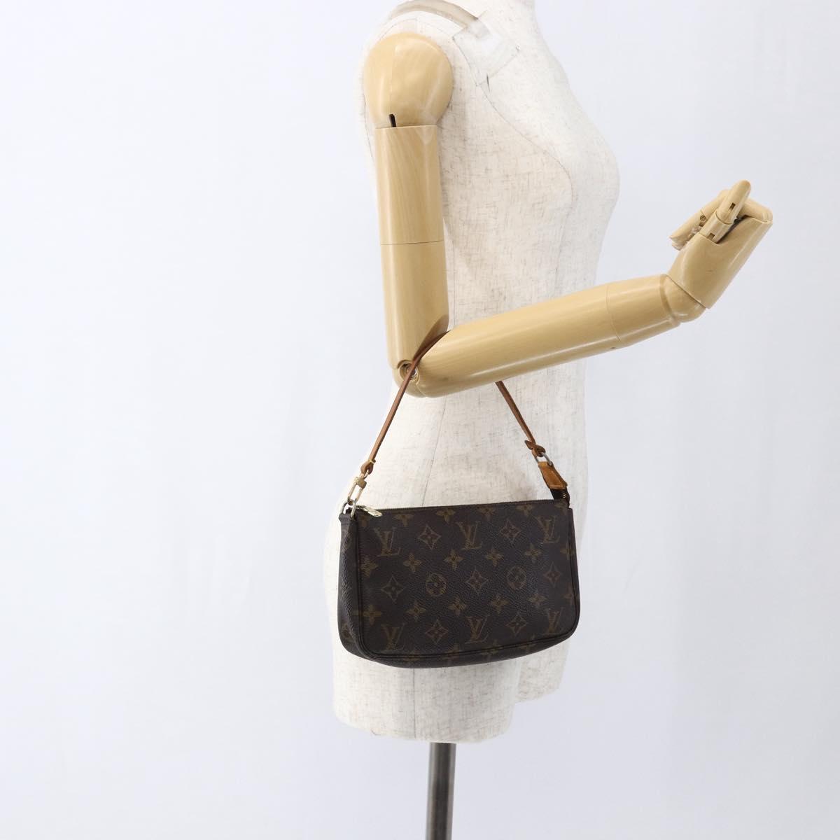 LOUIS VUITTON Monogram Pochette Accessoires Pouch M51980 LV Auth BA10695