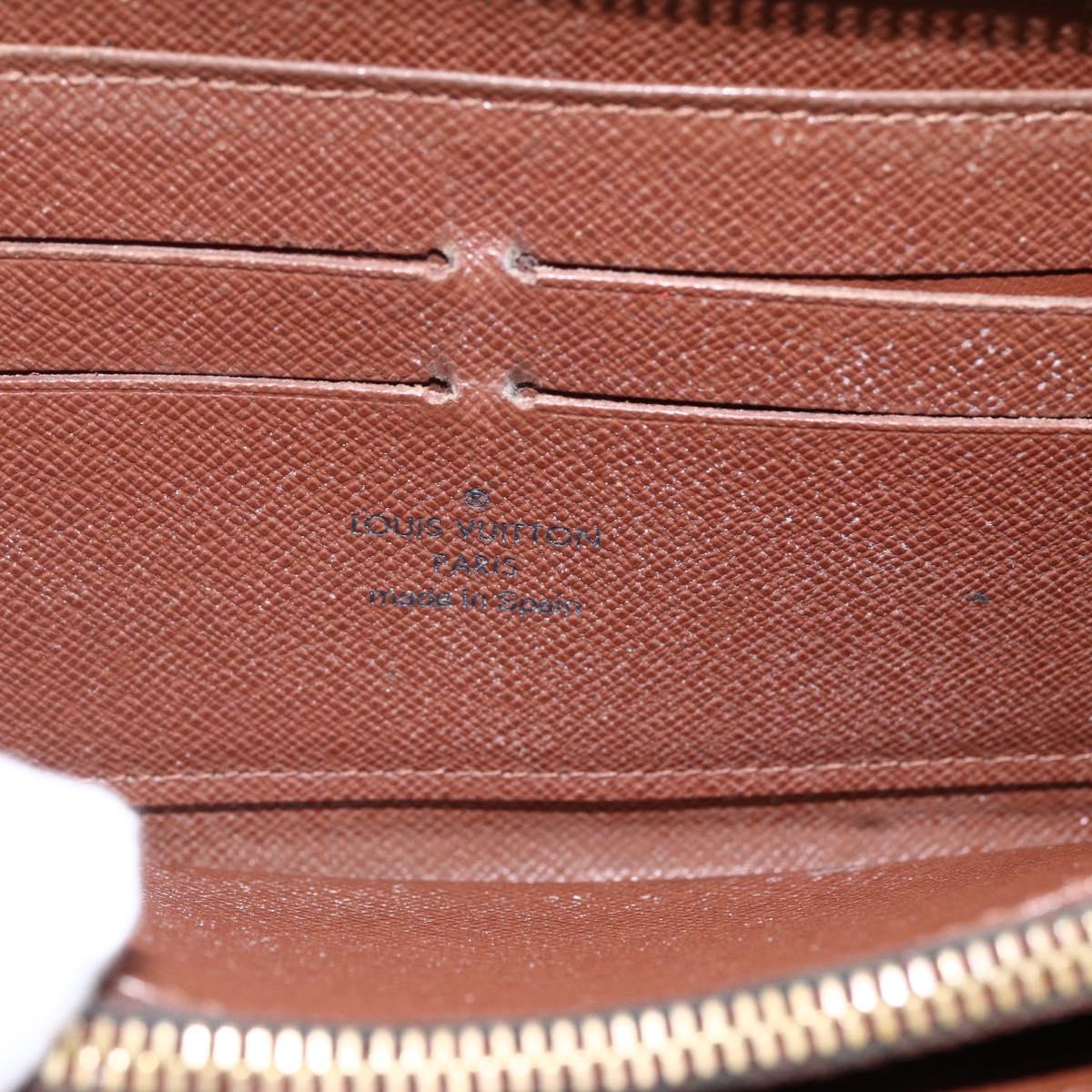 LOUIS VUITTON Monogram Rose Zippy Wallet Long Wallet M93579 LV Auth BA10698