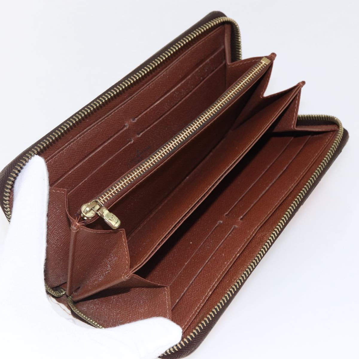 LOUIS VUITTON Monogram Rose Zippy Wallet Long Wallet M93579 LV Auth BA10698