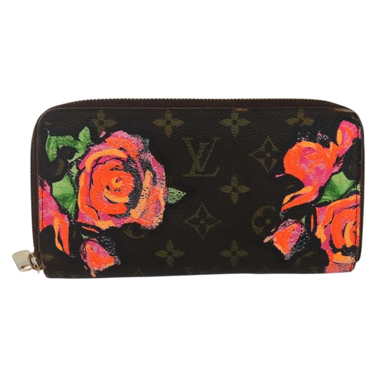 LOUIS VUITTON Monogram Rose Zippy Wallet Long Wallet M93579 LV Auth BA10698