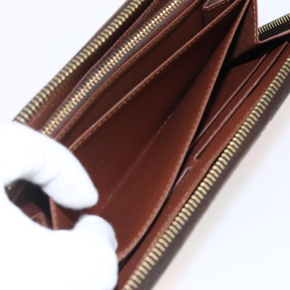LOUIS VUITTON Monogram Rose Zippy Wallet Long Wallet M93579 LV Auth BA10698