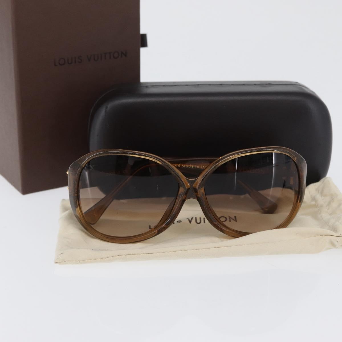 LOUIS VUITTON Supson Oversized Sunglasses plastic Brown Z0132E LV Auth BA10709