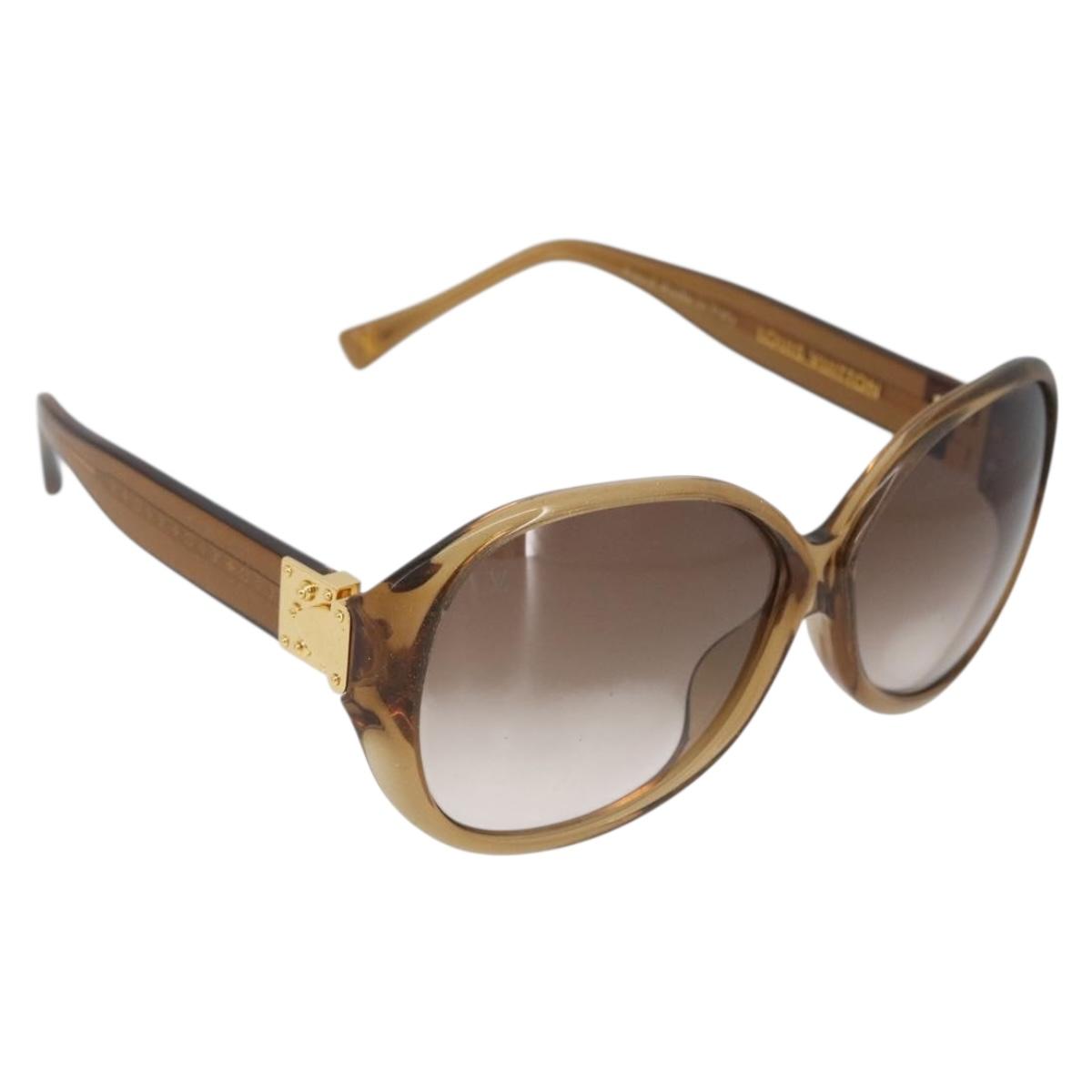 LOUIS VUITTON Supson Oversized Sunglasses plastic Brown Z0132E LV Auth BA10709