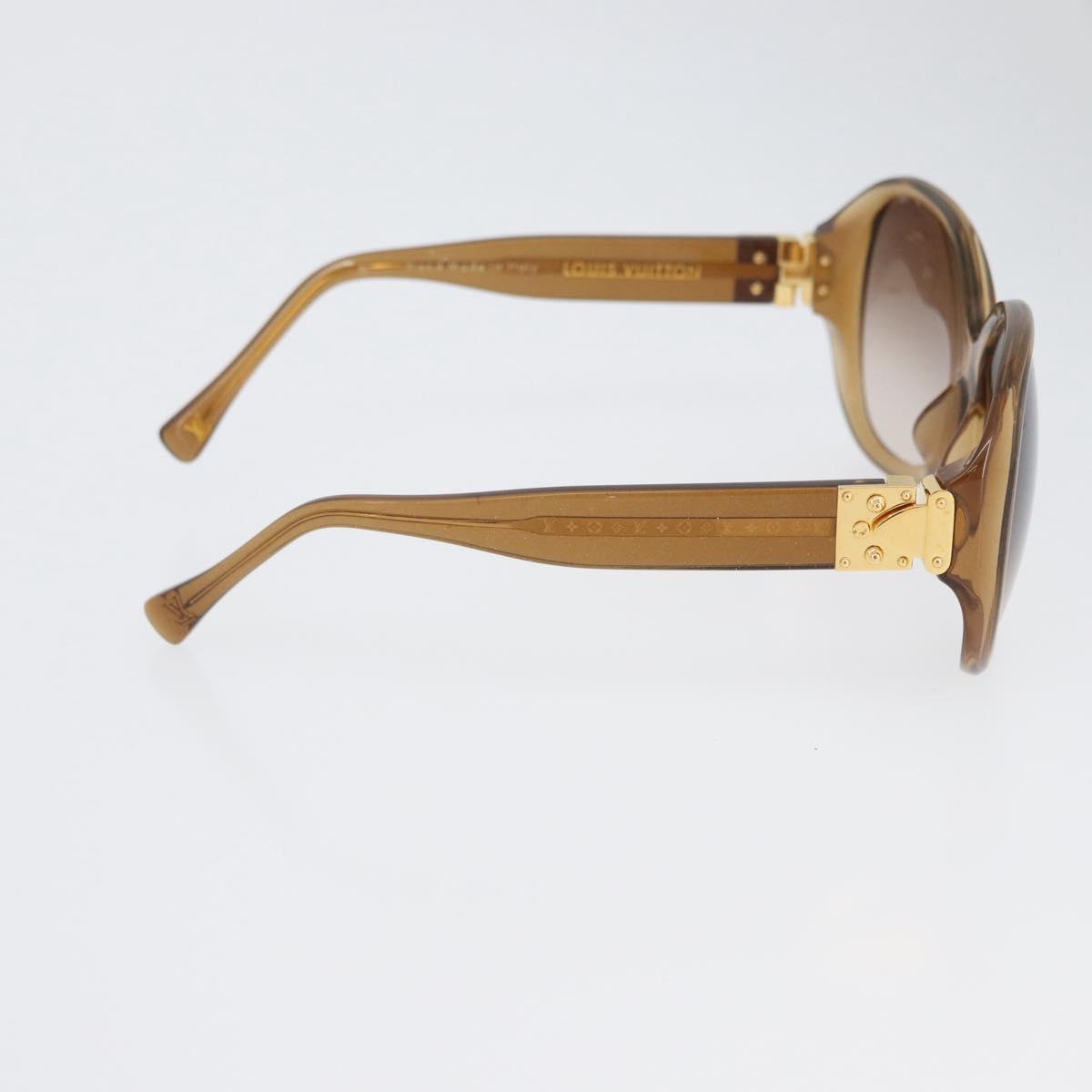 LOUIS VUITTON Supson Oversized Sunglasses plastic Brown Z0132E LV Auth BA10709