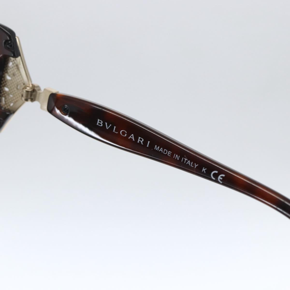 BVLGARI Sunglasses plastic Brown Auth BA10724