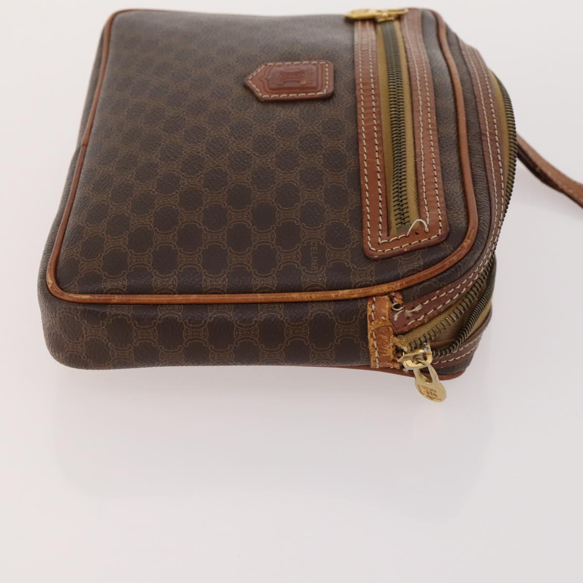 Christian Dior Celine Macadam Canvas Trotter Canvas Bag 3 Set Brown Auth BA10732