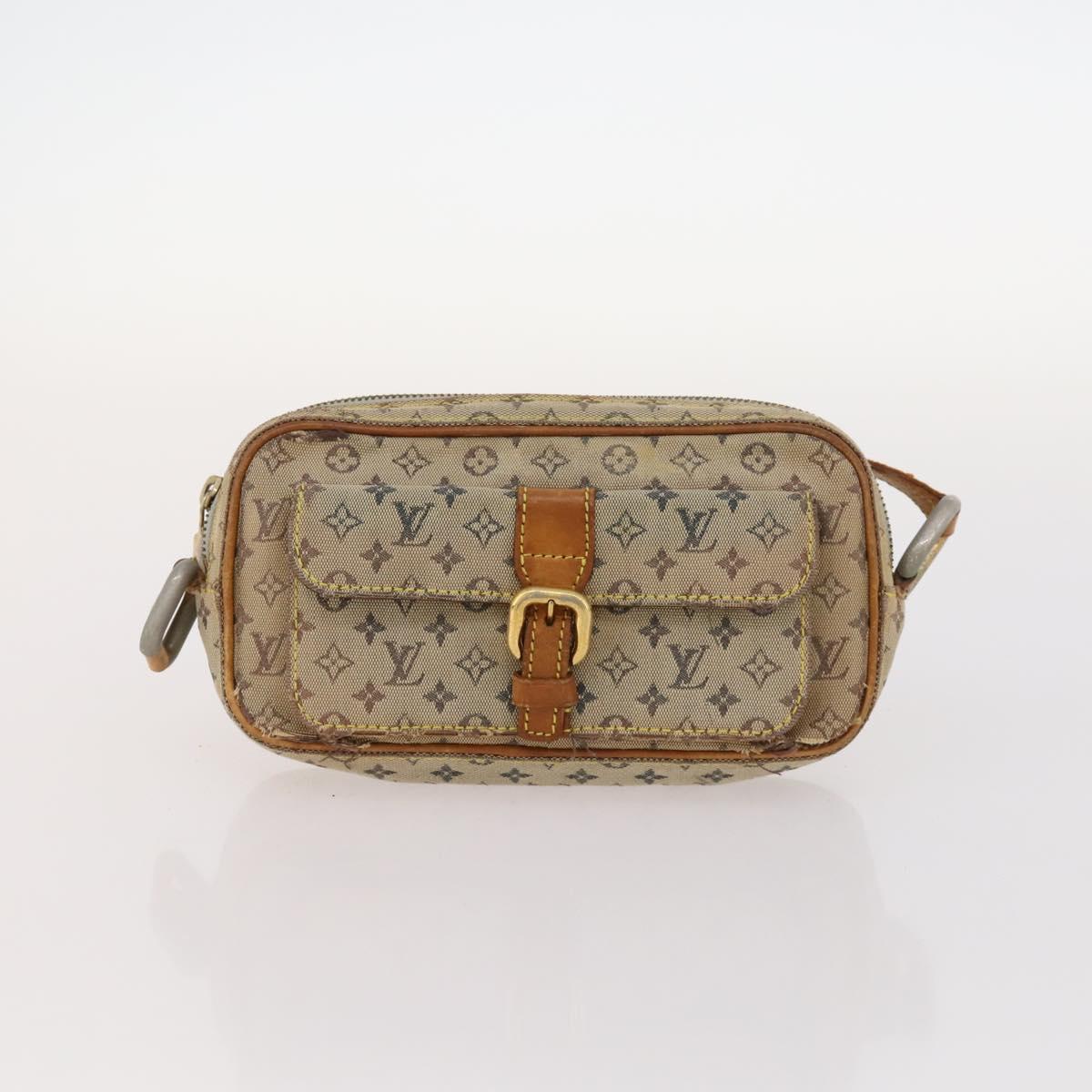 LOUIS VUITTON Monogram Mini Epi Shoulder Bag 2 Set Blue Black LV Auth BA10733