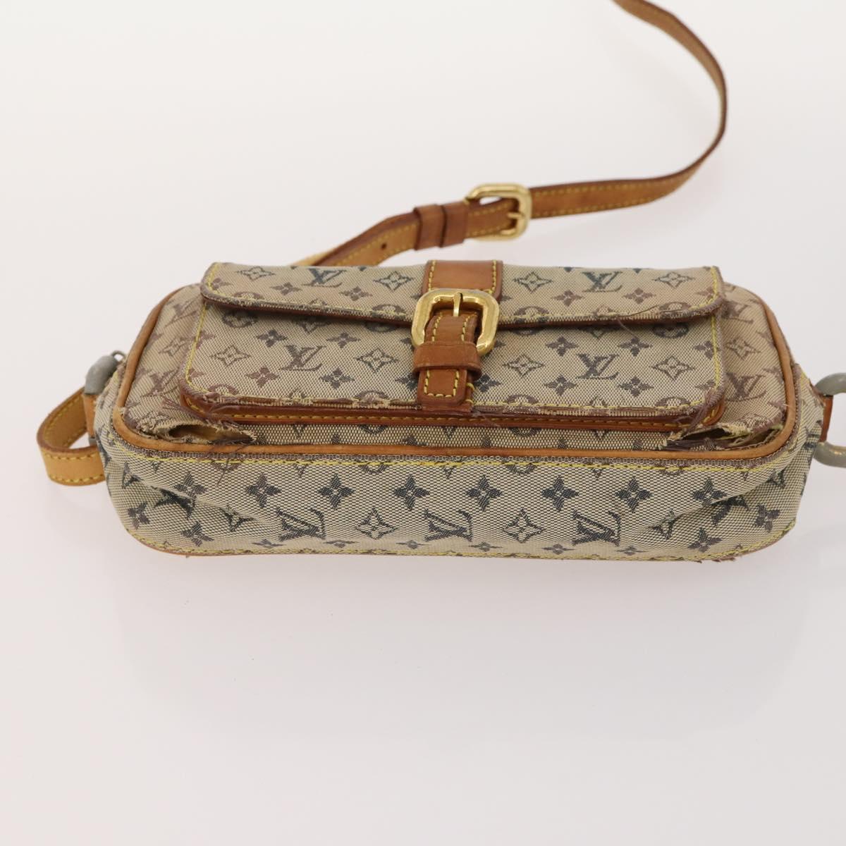 LOUIS VUITTON Monogram Mini Epi Shoulder Bag 2 Set Blue Black LV Auth BA10733