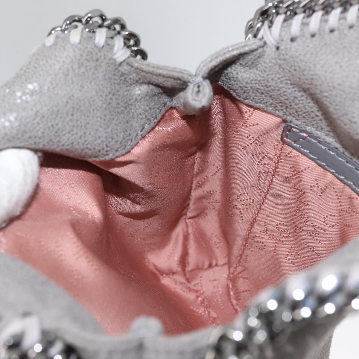 Stella MacCartney Chain Falabella Tiny Bag polyester 2way Gray Auth BA10736