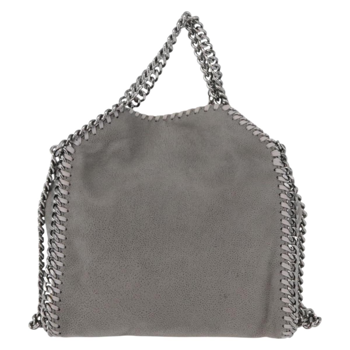 Stella MacCartney Chain Falabella Tiny Bag polyester 2way Gray Auth BA10736