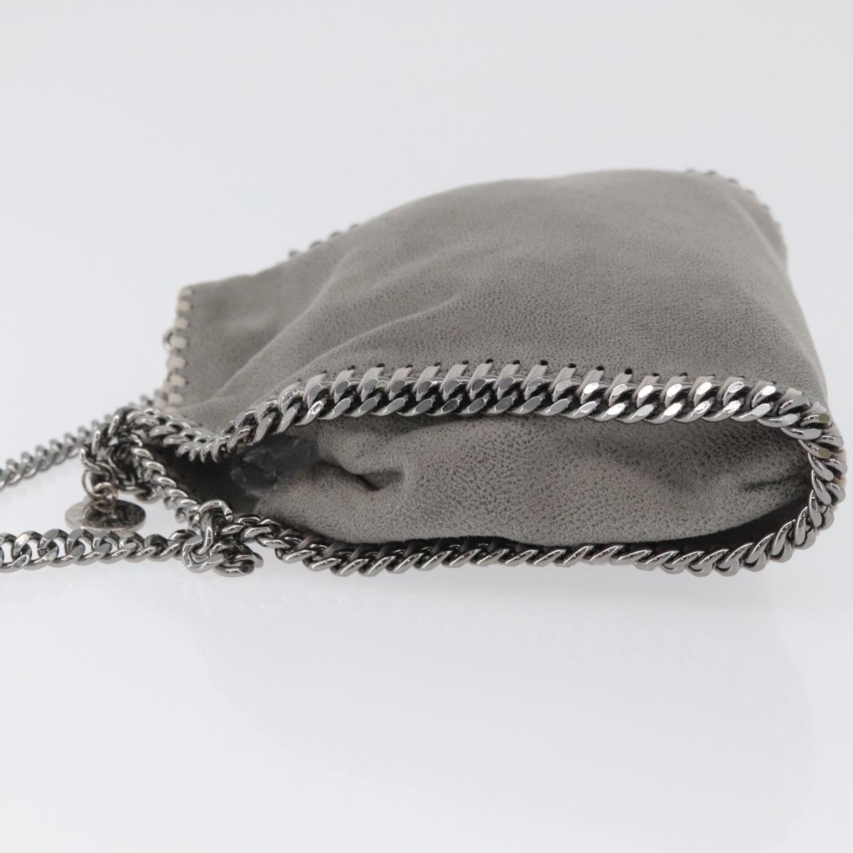 Stella MacCartney Chain Falabella Tiny Bag polyester 2way Gray Auth BA10736