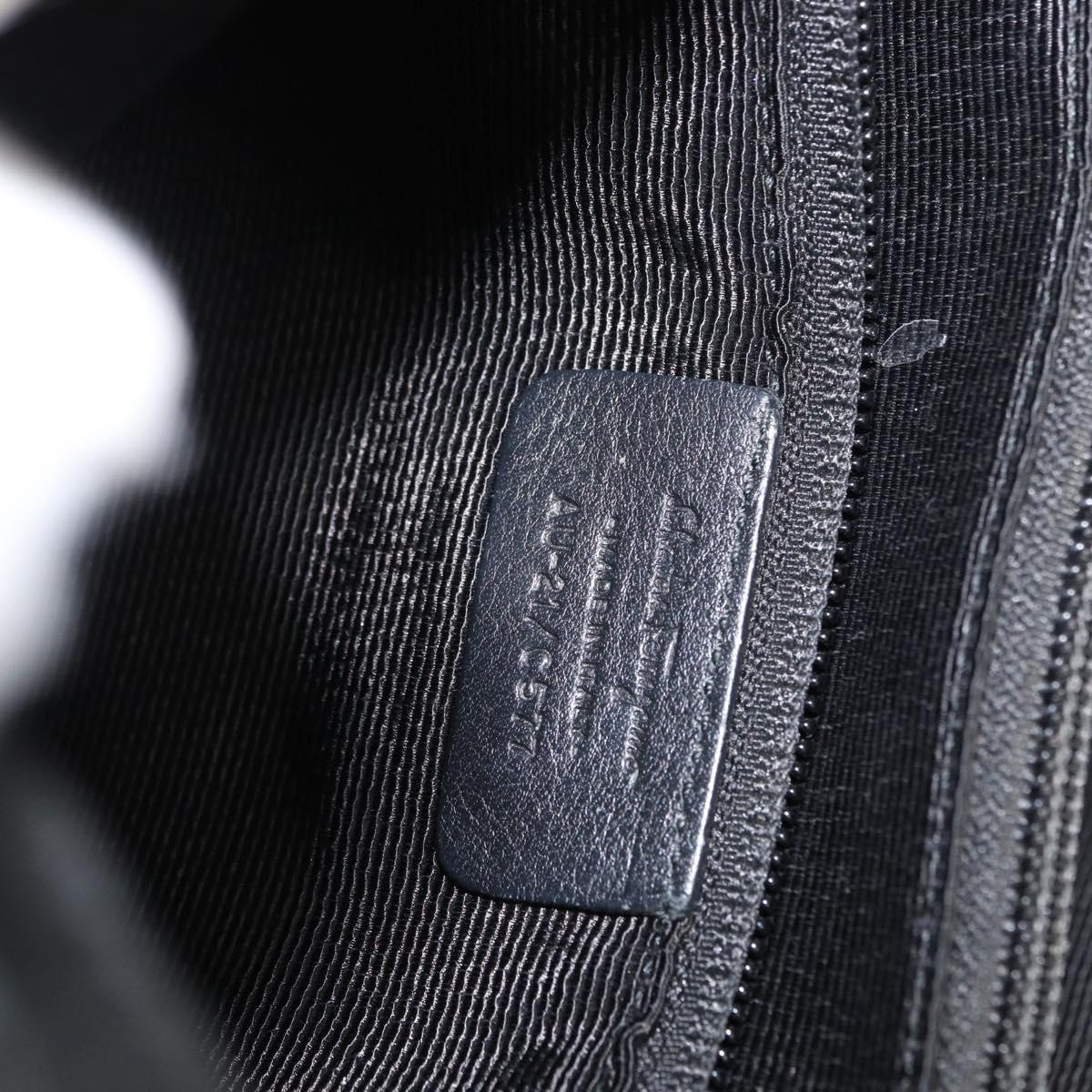 Salvatore Ferragamo Vala Tote Bag Nylon Black Silver Auth BA10741
